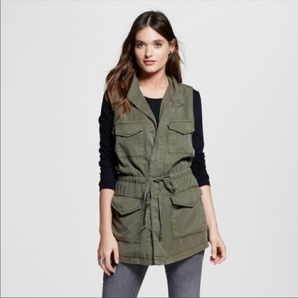 Target Mossimo Brand Green Cargo Vest